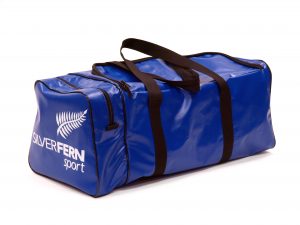 Team Gear Bag with End Pocket - black & blue-0