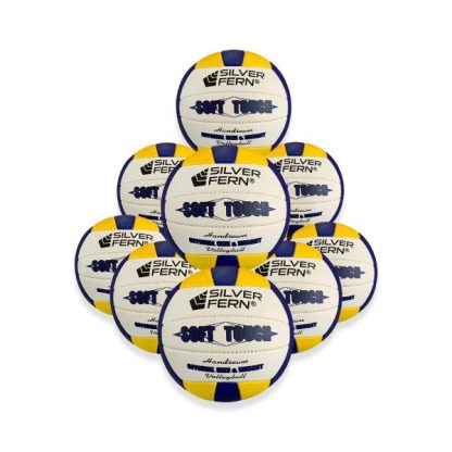 Silver Fern Soft Touch Volleyballs x 10 and Bag Kit